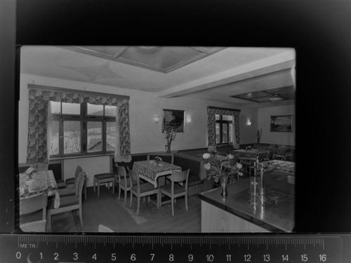 94252 W8371 Regenhütte b Bayerisch Eisenstein GLASNEGATIV Café zum Arber
