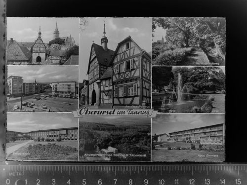 61440 W6370 Oberursel (Taunus) GLASNEGATIV Mehrfachbildkarte