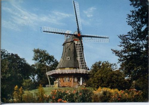 1969 Wyk auf Föhr, Nordseeheilbad, Windmühle (windmill).,Schöning & Co