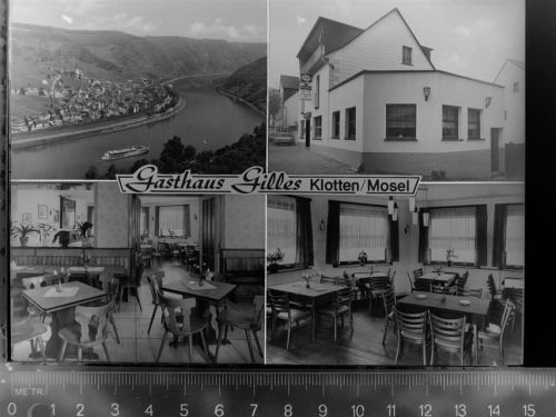 56818 W5592 Klotten GLASNEGATIV Gasthaus Gilles