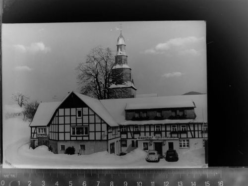59964 W5789 Deifeld GLASNEGATIV Gasthof Oberreuter