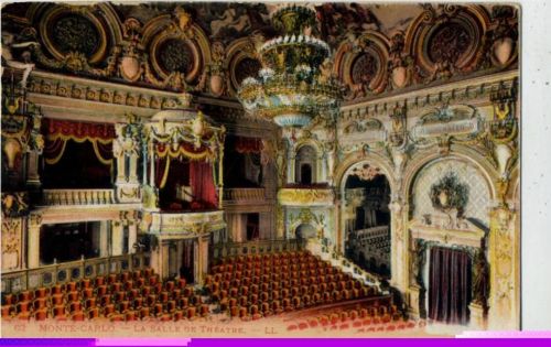 um 1910/20 Monte Carlo, Monaco: Innenansicht des prachtvollen Theatersaals (la salle de theatre), Künstler-Ak Nr. 62,Levy Fils & Cie
