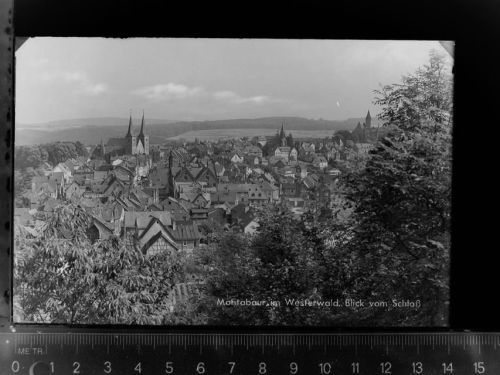 56410 W5430 Montabaur GLASNEGATIV Blick vom Schloss