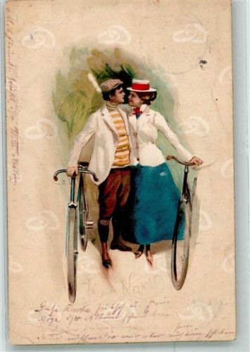1899 Fahrrad Liebespaar Serie 7035