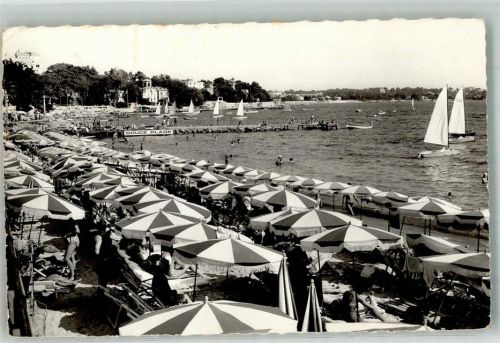 Juan-les-Pins 1960 Schwimmbad Strand