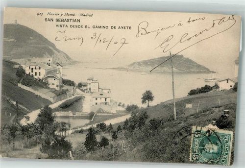 San Sebastian 1907 Marke Bildseitig