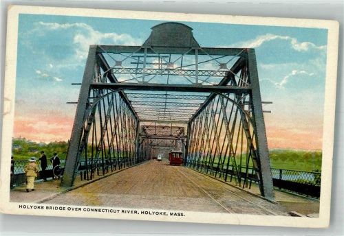 Springfield Holyoke Bridge over Connecticut River Straßenbahn