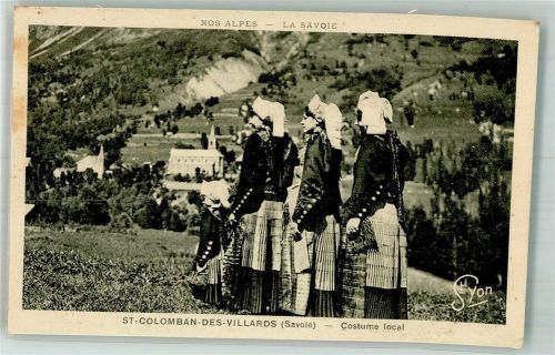 Saint-Colomban-des-Villards Tracht Frau La Savoie