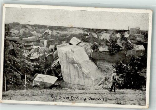 Hrodna 1916 Feldpost WK I Fort 3 Festung Ossowiec
