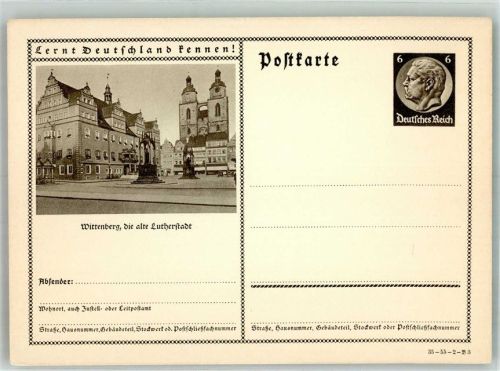 Lutherstadt Wittenberg Markt mit Stadtkirche St. Marien Serie Lernt Deutschland kennen!