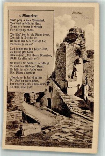 Hohenburg 's Blumenbeet Gedicht Maxburg Burgruine Hohenburg
