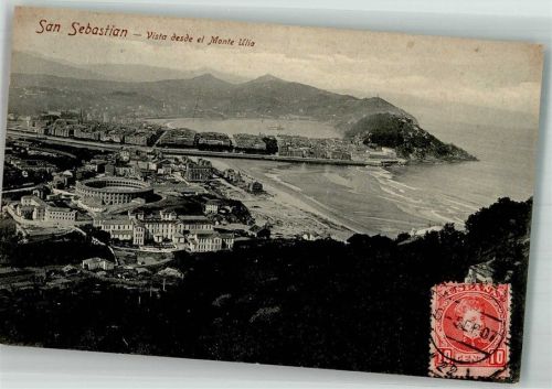 San Sebastian 1907 Monte Ulia Marke Bildseitig