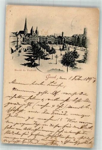 Gand 1897 Marktplatz