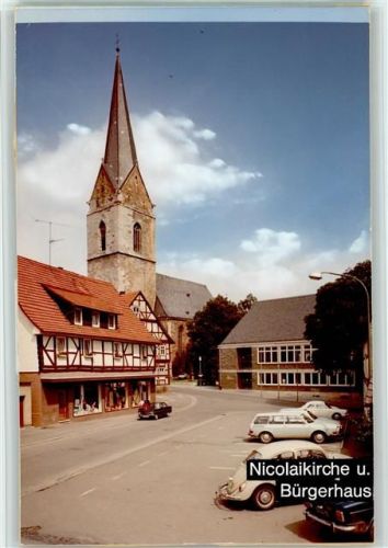 34497 W3540 Korbach FOTO KEINE AK Nicolaikirche u. Bürgerhaus