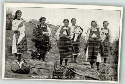 Beograd Tracht serbische Bauernmädchen