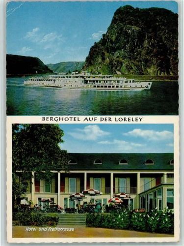 St. Goarshausen Berghotel Auf der Loreley Hotel und Freiterrasse 2-Bildaufnahme