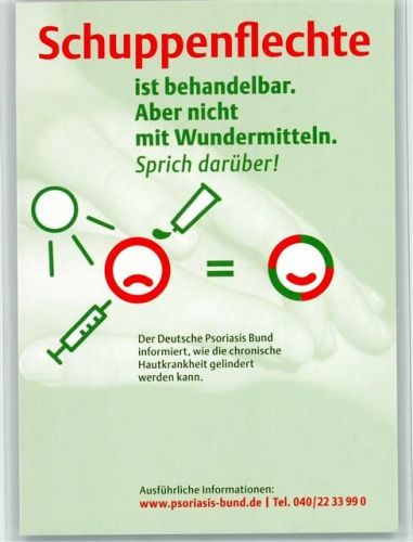 Schuppenflechte Psoriasis ist behandelbar Hautkrankheit
