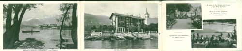 Pino Lago Maggiore Lago Maggiore mit Hotel "Verbano", 3-fach Klappkarte