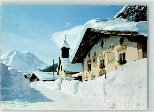 Oberleutasch Obergasse gegen die Hohe Munde Winter