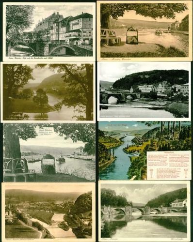 Münden viel Weserstein Lot mit 25 AK, ca. 1915-1951; überwiegend gute Erhaltung, teils gelaufen
