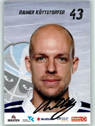 Rainer Köttstorfer Autogramm Hamburg Freezers Eishockey Club