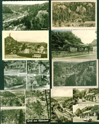 38889 O3725 Rübeland b Blankenburg, Harz Kleinposten bis 20 mit Hermannshöhle Lot mit 17 AK, 1921-1965 überwiegend um 1960; gute Erhaltung, wenige gelaufen