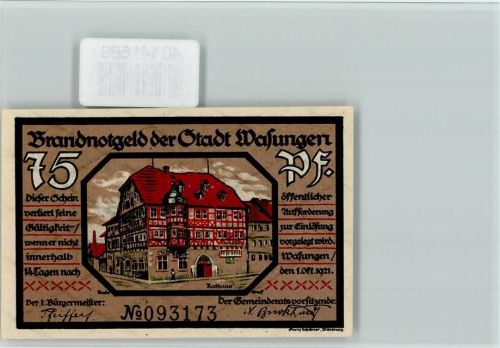 Wasungen Notgeld