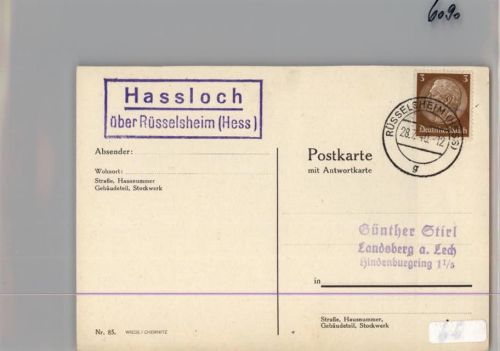 Rüsselsheim Landpoststempel