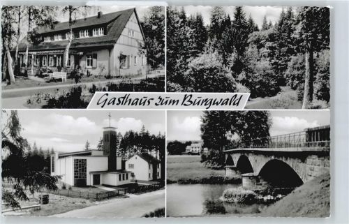 Frankenberg Gasthaus Pension zum Burgwald Fluss Brücke Kirche