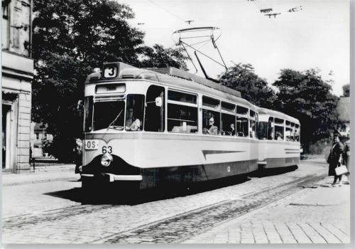 Cottbus 1966 Straßenbahn Fußgänger