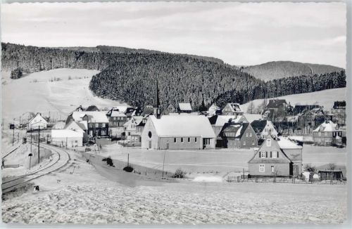 Willingen kath. Kirche , Winter-Karte