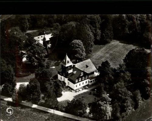 Kirchenlamitz Fliegeraufnahme, Hotel Jagdschloß Fahrenbühl