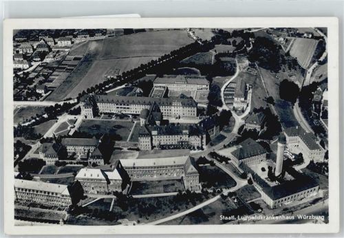 Würzburg Fliegeraufnahme, Krankenhaus