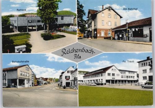 Reichenbach Rathaus, Bahnhof, Bahnhofstraße