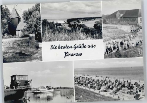 Ostseebad Prerow Hafen, Strand, Wanderer