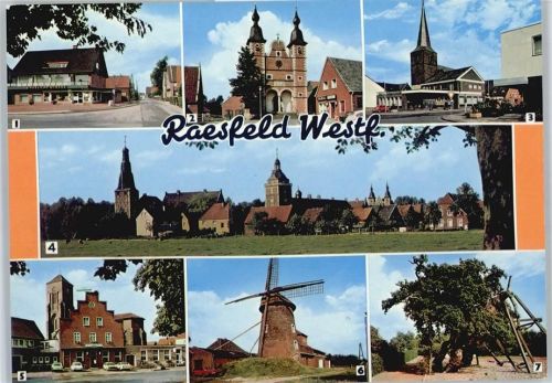 Raesfeld Apotheke, Schloßkapelle, Kirche, Schloß, Windmühle