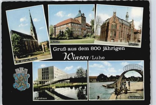 Winsen Schloß, Kirche, Rathaus, Kreishaus, Schwimmbad
