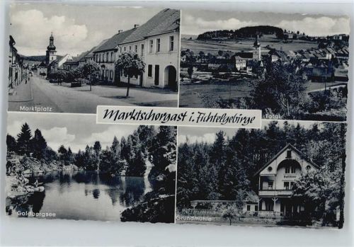 Marktschorgast Marktplatz, Goldbergsee, Grundmühle