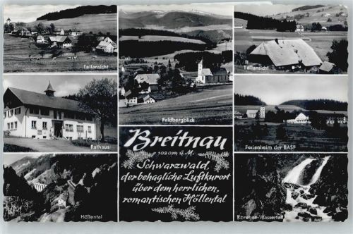 Breitnau Wasserfall Rathaus Panorama