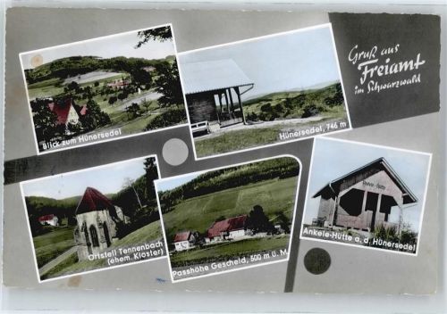 Freiamt Hünersedel, Passhöhe Gescheid, Ankele-Hütte, Tennenbach, Kloster