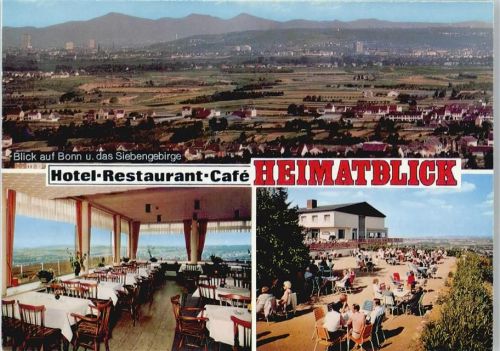 Bornheim Hotel Restaurant Cafe Heimatblick Gesamtansicht Feld Berg