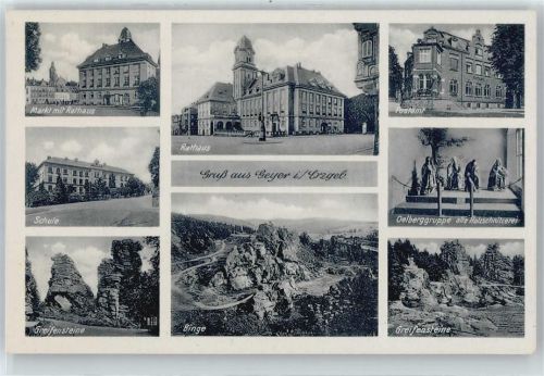 09468 O9307 Geyer - Rathaus, Schule, Postamt