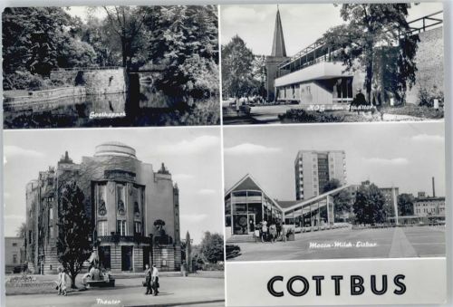 Cottbus Goethepark, Theater, Mocca-Milch-Eisbar, Stadttor