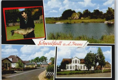 25876 W2251 Schwabstedt - Pension Guske Pension Wendland Fluss Fisch