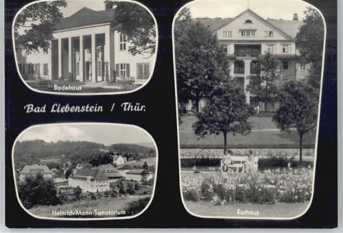 36448 O6202 Bad Liebenstein - Badehaus, Heinrich-Mann-Sanatorium, Kurhaus