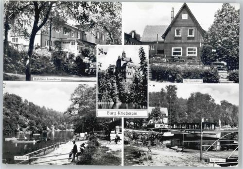 Kriebstein Waldhaus Lauenhain, Burg, HO-Gaststätte, Bootsstation