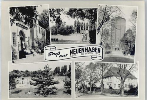 15366 O1272 Neuenhagen b Berlin - Schwimmbad, Kirche