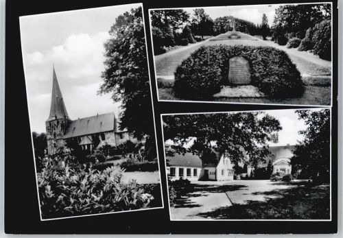 24966 W2393 Sörup - Kirche, Gedenkstein, Siedlung