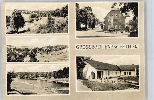 Großbreitenbach Teilansicht, Freibad