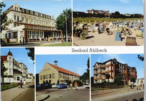Ahlbeck Strand, FDGB- Erholungsheime "Göring" "Haus der Erholung" "Kurt Bürger"